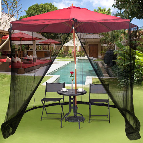 Arlmont & Co. Patio Umbrella Netting Wayfair